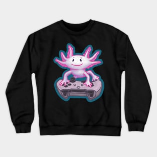 Gaming Axolotl Gamer Crewneck Sweatshirt